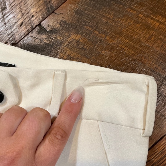 Norisol Ferrari Silk Blend Cropped Pants with Black Stripe on side - Size 6 - Picture 7 of 7